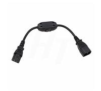 HangTon IEC320 C13 C14 Cordon d'alimentation avec Interrupteur Marche/arrêt pour Ordinateur de Moniteur UPS Pedalboard Guitare, 125 V/10 A 250 V/6 A 35 cm