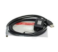 HangTon Lemo Câble de transfert de données série 5 broches vers PC USB GEV267 pour Leica TS02/06/09/11/15 TPS1200/1800/2003 Viva Total Station DNA