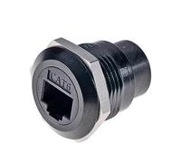 HangTon Lot de 2 coupleurs de prise RJ45 Cat6 pour réseau Ethernet - Connecteur circulaire étanche - Châssis de câble en ligne femelle vers femelle