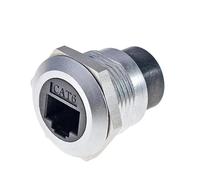 HangTon Lot de 5 connecteurs RJ45 étanches pour panneau de raccordement réseau Ethernet Cat6, câble circulaire femelle vers femelle