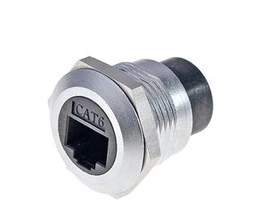 HangTon Lot de 5 connecteurs RJ45 étanches pour panneau de raccordement réseau Ethernet Cat6, câble circulaire femelle vers femelle