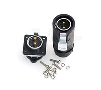 HangTon LP20 Connecteur à sertir étanche à 2 broches pour cloison industrielle mâle prise de panneau femelle pour port solaire de camping-car, support de panneau à vis de charge solaire Furrion +
