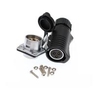 HangTon LP20 Connecteur d'alimentation 3 broches 30 A Câble femelle Panneau Prise mâle étanche Connecteur électrique plaqué or