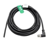 HangTon M12 A codé à angle droit 8 broches mâle vers actionneur capteur signal vers câble volant pour contrôle industriel, dispositif réseau DeviceNet, CANopen, IO Link, Profibus 1 m