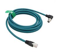 HangTon M12 Câble Ethernet 8 pôles X-Code RJ45 pour capteur de caméra industrielle Cognex, 3m