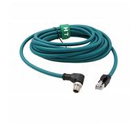 HangTon M12 Câble Ethernet 8 pôles X-Code RJ45 pour capteur de caméra industrielle Cognex, 5m