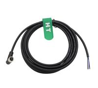 HangTon M8 Câble d'alimentation de données femelle 3 broches pour actionneur capteur bannière Baumer Turck SICK Omron Automation Contrôle Champ Dispositif I/O Commutateur de connexion PVC blindé 3 m