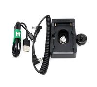 HangTon NP-F 970 770 570 550 Adaptateur de plaque de batterie, USB Type A 18W, DC 12V 8V pour Blackmagic Sony Canon Camera Monitor Wireless Transmitter Receiver Phone LED Light