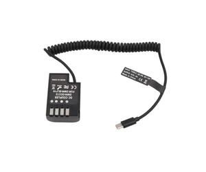 HangTon PD Batterie factice USB C pour appareil photo reflex numérique Panasonic Lumix DMC GH5 GH5S G9 GH4 GH3 9 V/12 V Type-C vers DMW-BLF19 DCC12