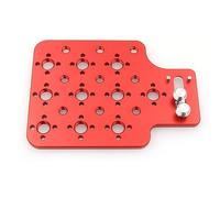 HangTon Plaque de fromage universelle à montage latéral pour appareil photo - Filetage 0,95 cm - Filetage 1/4" - Pour récepteur sans fil Sony ARRI Alexa RED DSMC2 Komodo Teradek Vaxis Rig (rouge)