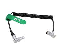 HangTon PortKeys BM5 BM7 HH7 HS7T Câble d'alimentation spiralé pour caméra ARRI Alexa RED DSMC2 Z CAM E2 F6 2 broches vers angle droit 4 broches
