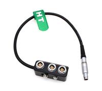 HangTon Power Splitter Boîtier RS 3 broches mâle vers 1 x 0B 2 broches 2 x Fischer RS 3 broches femelle