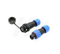 HangTon SD13 Connecteur de câble mâle femelle 2 broches circulaire étanche IP68 Connecteur en plastique pour appareils électriques extérieurs
