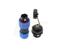 HangTon SD13 Prise de panneau 6 broches Circulaire Aviation étanche IP68 Connecteur fileté mâle femelle pour système d'alimentation extérieur