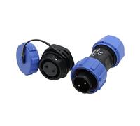 HangTon SP17 Connecteur électrique étanche à 2 broches, mâle et femelle, IP68 Circulaire aéronautique 10 A 500 V pour alimentation AC DC extérieure