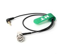HangTon Timecode Câble mini jack 3,5 mm vers BNC à angle droit pour synchronisation Tentacle vers caméra et table de mixage 20,3 cm