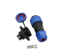 HangTon TY16 Connecteur étanche 4 Broches 5A, borne à vis de Serrage, Prise mâle Femelle pour Montage en Panneau, pour Dispositif extérieur d'alimentation électrique