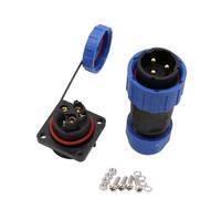 HangTon TY20 3 Pin 25A Connecteur de câble monté sur Panneau, Prise mâle Femelle, câblage à vis étanche pour déconnexion Rapide des appareils d'alimentation extérieurs