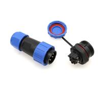 HangTon TY20 5 Pin 10A Connecteur étanche à vis pour Appareil électrique extérieur, 14awg 6-12mm OD