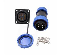 Hangton ty28 6 broches 25a filetage serti connecteur étanche mâle femelle prise séparateur rapide déconnexion de l'équipement d'alimentation extérieur