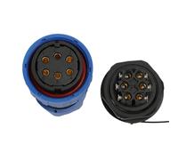 HangTon TY28 Connecteur étanche 6 broches 25 A femelle mâle 12 AWG Déconnexion rapide pour appareil d'alimentation automobile