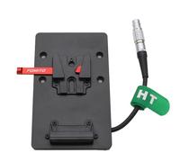 HangTon V-Mount V-Lock Plaque d'alimentation pour appareil photo DJI Ronin 4D, connecteur femelle 6 broches, 10 cm