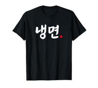Hangul de Nouilles Froides coréennes Amusantes « Naengmyeon » T-Shirt Graphique avec Valeur