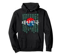 Hangul Typographie Corée du Sud Drapeau Coréen Alphabet Coréen Sweat à Capuche