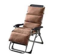 HANHAN Coussin de chaise longue de jardin avec housse amovible et lavable, chaise longue portable d'extérieur rembourrée épaisse pour lit de plage