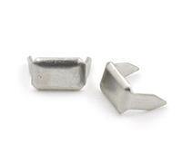 hanhanlop 200 Pcs Cuir Agrafes Attaches Supports en cuivre pour Clip Ceinture Keeper Leathercraft Agrafe en Métal 7,5 x 4.7 mm Nickel