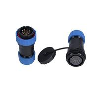 HANHEFLY Connecteur d'aviation PA66 PA6 SP28 IP68 Eau Prévenir Le connecteur Male Plux Femelle Socket Communication Equipment (12 cœurs)