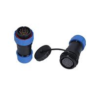 HANHEFLY Connecteur d'aviation PA66 PA6 SP28 IP68 Eau Prévenir Le connecteur Male Plux Femelle Socket Communication Equipment (16 cœurs)
