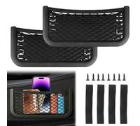 HANIUTTY Filet de Rangement Camping Car, 2 Pièces Filet Rangement Sac Pocket Organizer pour Voiture pour Véhicules, Bateau, Camping-Car, Caravane, Armoire et Intérieur, Utilisation Universelle