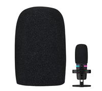 HANIUTTY Protège-Micro en Mousse, Mousse Micro Professionelle Anti Vent Anti Bruit Dense Pare-Brise Éponge Filtre Anti-Pop pour Microphone Compatible avec QuadCast S Mic MC8