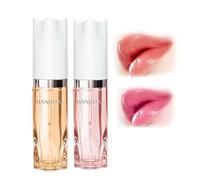 Hanjilian Moisturizing Color Changing Lip Balm, Non-Sticky Long Lasting Tinted Lip Oil,Lip Moisturizer, Non-sticky (A1+A2)