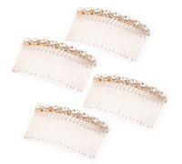 Hanjing Contenu de l'emballage : lot de 4 peignes à cheveux en strass, adaptés pour la décoration quotidienne de cheveux dans différents styles de cheveux