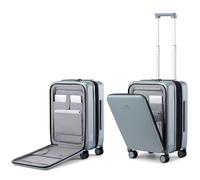 Hanke Grace Valise à roulettes à Coque Rigide approuvée par Les compagnies aériennes, Bagage TSA léger pour Voyages d'affaires Courts de 2 à 3 Jours, 50,8 cm, Gris, 20 inch Expandable