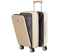 Hanke Grace Valise à roulettes à Coque Rigide approuvée par Les compagnies aériennes, Valise de Voyage légère de 50,8 cm, Bagage TSA pour 2 à 3 Jours de Courts Voyages d'affaires., Améliorer Le Sable