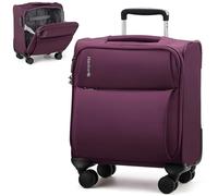 Hanke Softside Bagage Extensible 40,6/50,8/61/71,1 cm, Bagage à Main pour Bagages enregistrés de Voyage, valises avec Roues et Bagages TSA Grande Valise, Violet, 16-inch Underseat, Bagage à Main sous