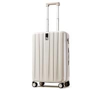 Hanke Valise de cabine légère de 50,8 cm à coque rigide en polycarbonate avec roulettes, blanc ivoire, 20 Inch Carry on, Bagage à main