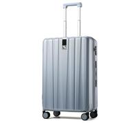 Hanke Valise de Cabine légère Rigide en PC, Gris, 20 inch Carry on, Valise Rigide légère et résistante aux Rayures.