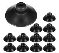 hankousi Lot de 12 ventouses rondes noires moyennes en caoutchouc de 28 mm de diamètre, idéales pour la ventilation d'aquarium, la fixation de pompe de réservoir, l'installation d'aquarium et les