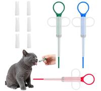 hankousi Lot de 3 distributeurs de médicaments pour chats et chiens, sans stress pour chats et petits chiens, outil d'aide avec poussoir pour comprimés