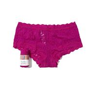 hanky panky Boyshort - Slip Extensible en Dentelle Signature pour Femme, Slip en Coton et Nylon pour Femme -Culotte Confortable et Colorée pour Femme, Hauteur de Taille Normale