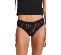 hanky panky Culotte à coupe haute en dentelle signature pour femme, noir, Medium