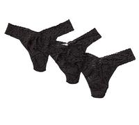 Hanky Panky Low Rise Thong - Slip en Dentelle Stretch pour Femme, 3 Pièces, Hauteur Régulière Confortable, Slip en Coton et Nylon pour Femme, Ensemble Lingerie pour Sous-Vêtements Femme, Taille Unique