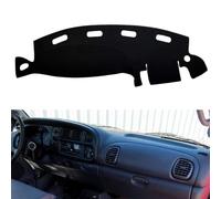 HanLanKa Tapis de tableau de bord compatible avec Dodge Ram 1500 2500 3500 1998 1999 2000 2001 Ram 9801 Noir