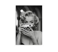 HANLIN Affiche de mode Marilyn Monroe Affiche murale Peinture décorative Peinture murale pour chambre 50 x 75 cm Style sans cadre