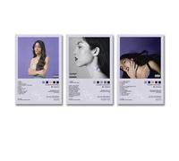 HANLIN Olivia Rodrigo Lot de 3 affiches sur toile, affiches décoratives pour chambre - Affiches décoratives - Affiches décoratives - Affiches décoratives - Affiches imprimées - 20 x 30 cm - Style sans