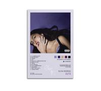 HANLIN Olivia Rodrigo Poster de couverture de l'album GUTS - Art mural décoratif pour chambre à coucher - 30 x 45 cm - Style sans cadre